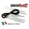 Baguettes de sol (jeu complet profilés + caoutchouc) Vespa ACMA 125 1953-55